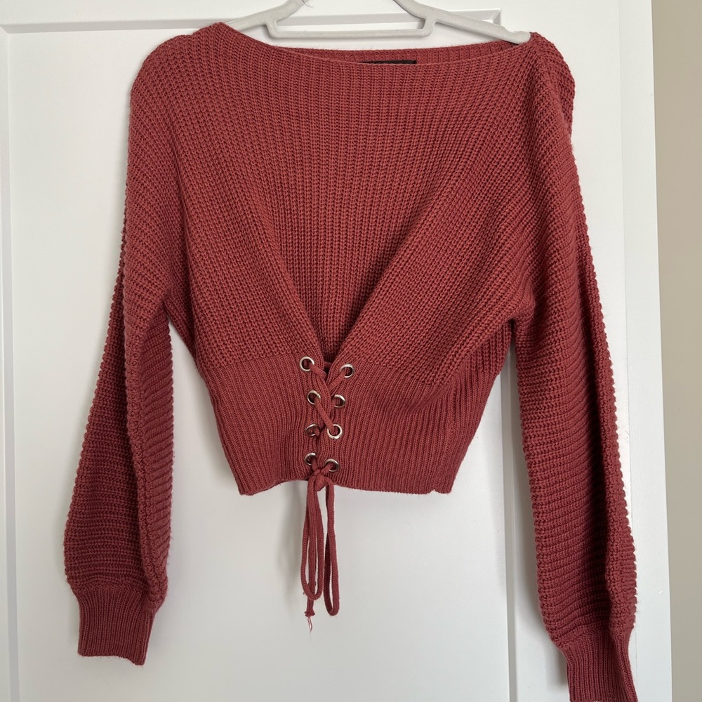 Lulus Corset Sweater size Small